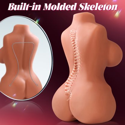 1pc 11.1LB Sex Doll Male Masturbator - Love Doll Lifelike Pocket Pussy Ass Adult Sex Dolls for Men Masturbation, 3D Realistic Textured Vagina with Anal Channel & Soft Big Boobs 14.5 * 6.6 * 7.8 in - Image 2