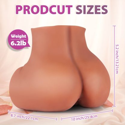 1pc Brown Male Doll Masturbator - High-Intensity Motor with 10 Thrilling Vibration Modes - Auto Thrusting Realistic Pocket Pussy & Ass Stroker - Dual Entry for Ultimate Hands-Free Pleasure - Image 4