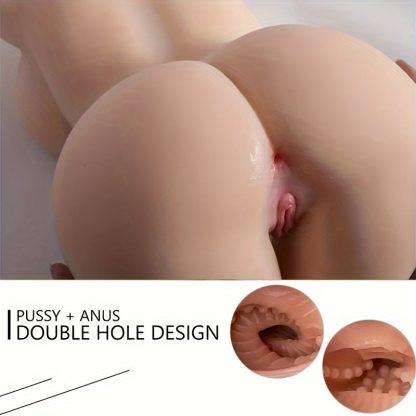 Lifelike Male Masturbator Doll - Soft Pink Huge Boobs, Tight Pockets Vagina and Ass, Adjustable Model Legs, Realistic Torso, Premium Sex Toy for Adult Men - Image 7