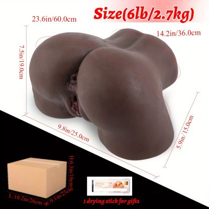 6lbu002F2.7kg Realistic Sex Doll Torso for Men - Lifelike Pussy, Anal, Big Ass, Pocket Pussy, Male Masturbator - Sexy Butt, Realistic Male Masturbation Toys for Adults - Image 9