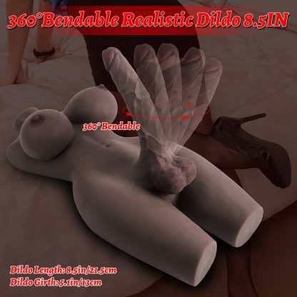 9.1kg Realistic Shemale Torso Sex Doll - Lifelike Transsexual Love Dolls with Huge Penis, Silicone Breasts, Anal, and Testicles for Men, Women, Gay Couples - Unisex Masturbator for Adult Sex Toys and Male Masturbation - Image 4