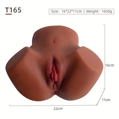 1pc Realistic Male Masturbator Pocket Pussy - Lifelike Labia Vagina Anal Sex Stroker, 3D Realistic Butt Torso Hip Male Sex Toys with Soft Skin, Tight Entrance, and Multi-Textured Surface for Men - Image 5
