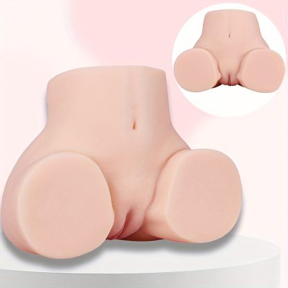 1 PC Realistic Male Masturbator Doll - Lifelike 3D Skin Texture, Soft Female Buttocks, 2 Holes for Vaginal and Anal Sex Pleasure, Real Person Sized, Adult Toy for Men - Image 8