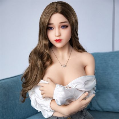 Danae - 160cm (5ft3) Pretty Breast Sex Doll With Golden Curly Hair - Image 4