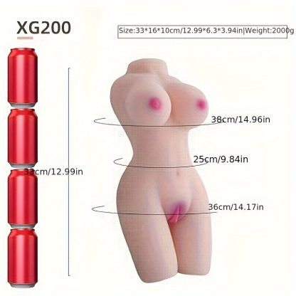 3-in-1 Male Masturbator Gender Doll with Realistic Torso, Pocket Pussy & Anal - TPE Material, Latex-Free for Adult Pleasure - Image 3