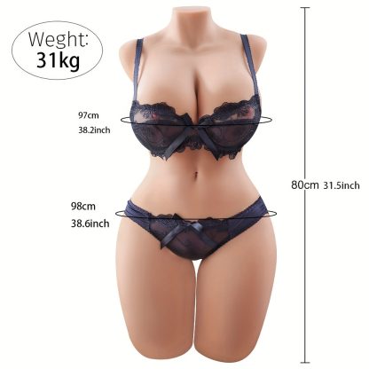 66LB Lifelike Sex Doll for Men TPE Silicone Big Breasts and Plump Butt Pussy Ass Women Torso Sex Doll Male Masturbator Adult Sex Love Dolls - Image 8