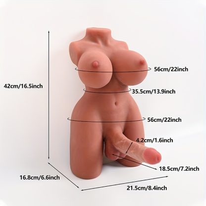 1pc 5.5 Kg Ladyboy Sex Toy With Realistic Torso, Dildo Penis, Breast, Anus, Testicle, Lifelike Transgender Doll, Suitable For Both Men And Women, Male Masturbator, Female Homosexual Couple, Adult Sex Toy, Male And Female Masturbation - Image 4