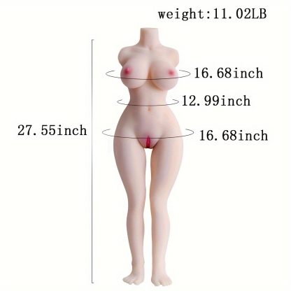 Hanidoll Headless With Legs With Arms Female Torso Sex Doll, TPE Male Masturbator With Vagina Vagina Rear Vestibule, Adult Sex Toys With Boobs Hips Buttocks, Realistic Soft Sex Dolls, Adult Male Sex Toys Body Only DS-H3829 - Image 4