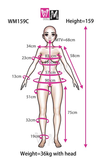 WM - Chika 5ft 3/ 159cm C Cup Sex Doll - Image 37