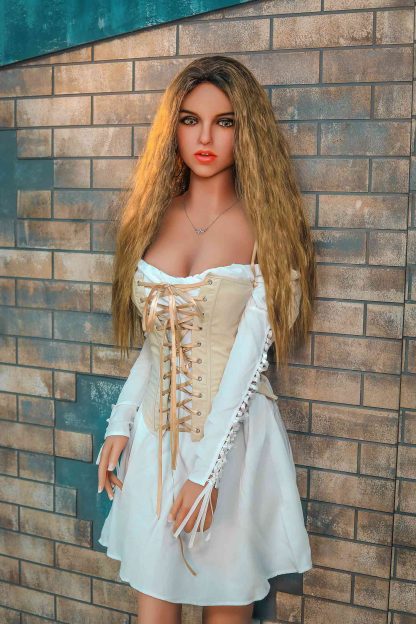 Cherry - 166cm (5ft6) Elegant Life-Like Sex Doll With Yellow Long Curly Hair - Image 2