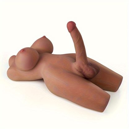 19.18lb Realistic Shemale Sex Doll Torso - Unisex Masturbator for Men Women Gay Couple - Lifelike Transsexual Love Doll with Huge Penis, Silicone Breasts, Anal, and Testicles for Adult Sex Toys and Male Masturbation - Image 2