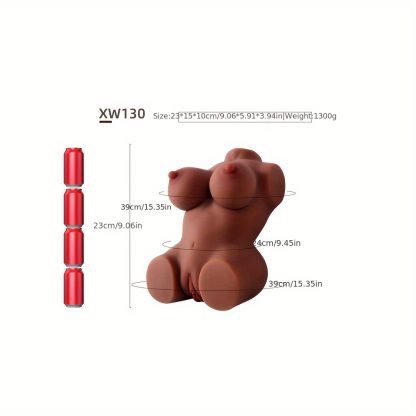 1pc Sex Doll Male Masturbation Cup Erotic Sex Toy, Pocket Pussy Sex Torso With Big Boob Realistic Vaginal And Anus For Male Pleasure - Image 3