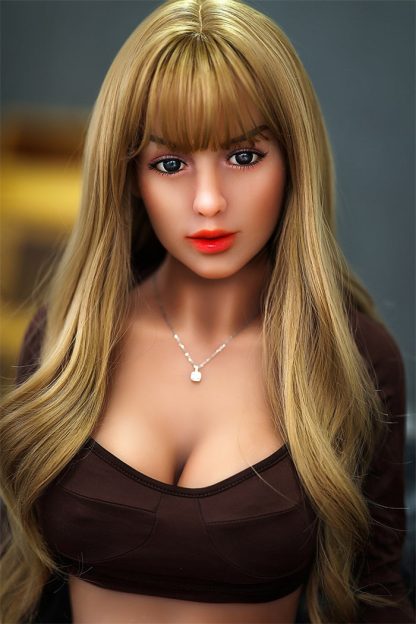 Zendaya- 158cm (5ft2) Tiny Breast Cute Sex Doll With Golden Curly Hair