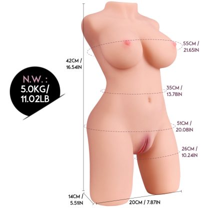 Sex Doll Realistic Pocket Pussy Love Dolls Vagina Anal Sex Pleasure Adults Sex Toys for Men Male Masturbator 11lbs - Image 7