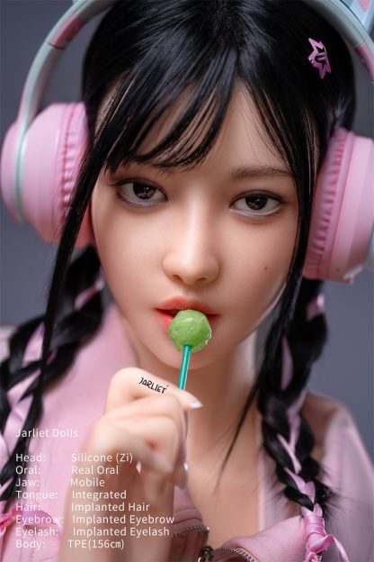 Jarliet - Zi- 5ft 1 /156cm Movable Jaw Silicone Head Sex Doll - Image 8
