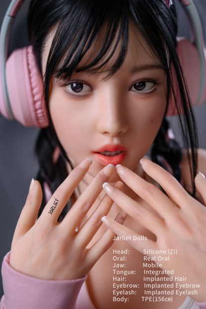 Jarliet - Zi- 5ft 1 /156cm Movable Jaw Silicone Head Sex Doll - Image 13