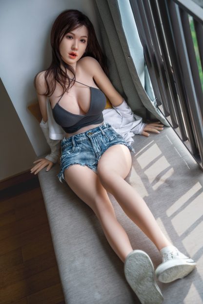 Orange In - Aileen -5ft 3/160cm Movable Jaw Silicone Sex Doll - Image 2