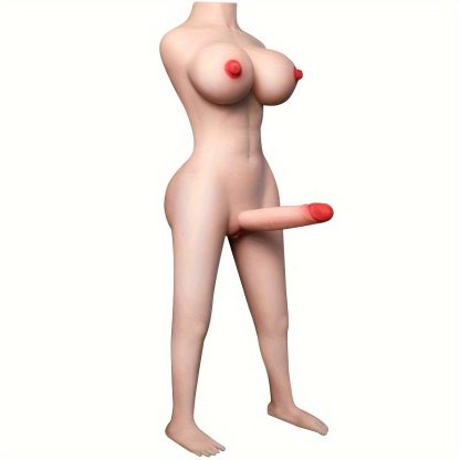Realistic Transvestite Love Doll with Flexible Penis, Breasts, and Anus: Suitable for Both Men and Women, Wireless, and Battery-Free - Image 5
