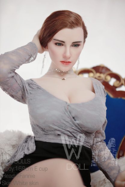 WM - Fannie  5ft 6/ 168cm E Cup Silicone Head Sex Doll - Image 42
