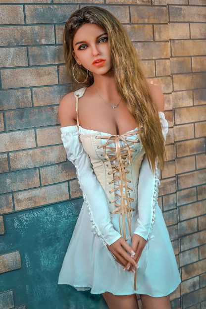 Cherry - 166cm (5ft6) Elegant Life-Like Sex Doll With Yellow Long Curly Hair - Image 4
