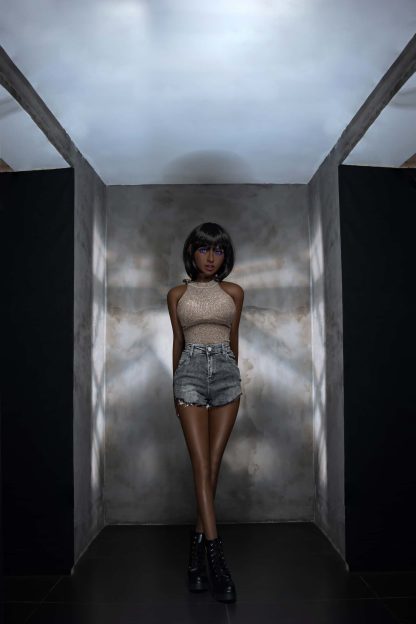 AIBEI - Laffey - 4ft 10/148cm Sexy Black Color Skin Love Doll With Short Straight Hair - Image 10