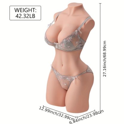 1 PCS Set 21.5KGu002F47.4 Sex Doll Realistic Big Butt Sex Doll Ass Sex Doll Torso with Breasts Sex Doll Big Butt Toy Male Vagina Sex Doll, Real Sex Silicone Doll Pussy Ass Sex Doll Male Masturbation Toy - Image 4