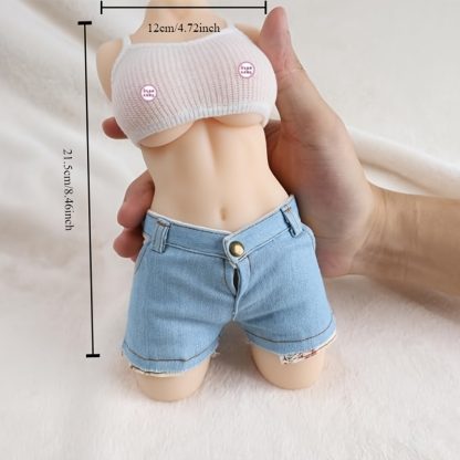 Mini Silicone Sex Doll for Men - Ultra-Realistic Pocket Vagina & Ass Torso - Compact & Life-Like Feel - Perfect for Intimate Solo Sessions - No Clothes Included - Image 4