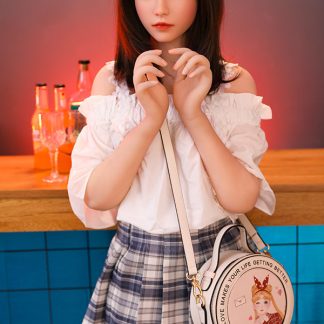 Dimu Doll - 158cm Asian Lovely Small Boobs Silicone Head Sex Doll - Cynthia