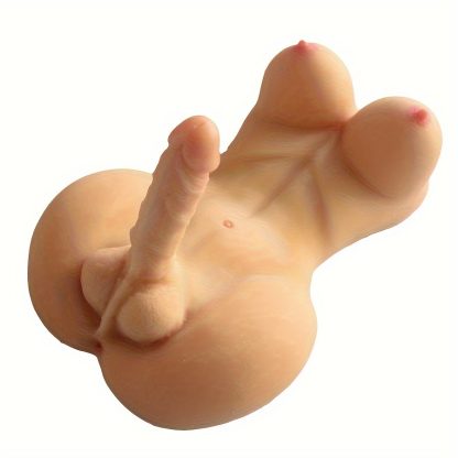 Life Size 3-in-1 Shemale Torso Sex Doll - Transsexual Sex Doll With Realistic Huge Flexible Dildo Soft Breasts Tight Anal, Unisex Masturbator Adult Sex Toy For Men Women Gay Lesbian Couple Sex Fun - Image 6