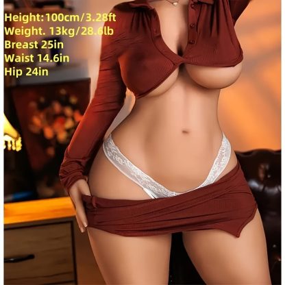 Lifelike Plump Sexy Love Doll - Realistic Torso with Soft Breasts, Life-Size Full Body, White Skin, Ultra-Realistic Female Figure, Perfect for Adult Companionship - Image 4