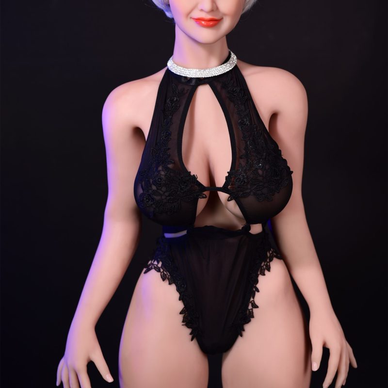 6YE - Rosalie - 5Ft 1/156cm White Short Hair Huge Hips Sex Doll