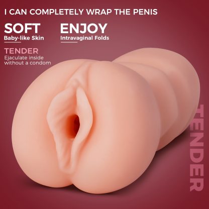 1pc Portable Flesh Sex Doll, Pocket Pussy Male Masturbator Body-Safe Material TPR, Realistic Lifelike Adult Sex Toys For Men Penis Stimulation, Manual Masturbators Cup With 3D Textured Tight Vaginal Stroker, Male Masturbators Sex Toys4men - Image 2