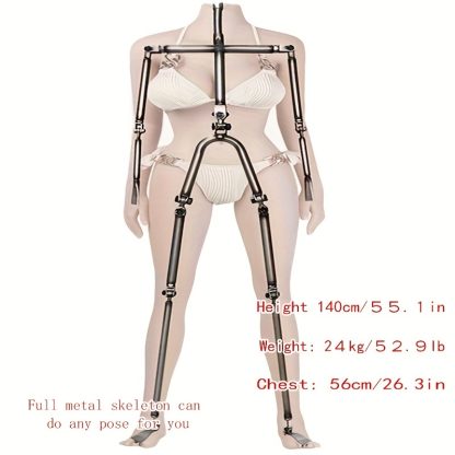 Flexible Skeleton For Male Dolls, Realistic Like Sex Toys, TPE Sex Toys, Tight Vagina And Anus, Soft Buttocks, Male Masturbator, Headless Sex Toys, Large Chest Sex Toys, Realistic Vagina And Anus, Adult Male Sex Toys Weighing 63.9 Pounds - Image 3
