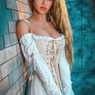 Cherry - 166cm (5ft6) Elegant Life-Like Sex Doll With Yellow Long Curly Hair