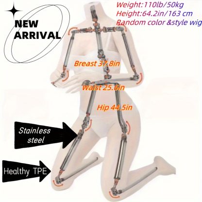64.2in 110lb Life Size Male Sex Doll, Sexy Real 3 In1 Adult Sex Dolls, Suitable For Vaginal Anal Oral Sex Doll, With Flexible Torso Lifelike Scale Love Sex Doll For Men's Sex Pleasure - Image 6