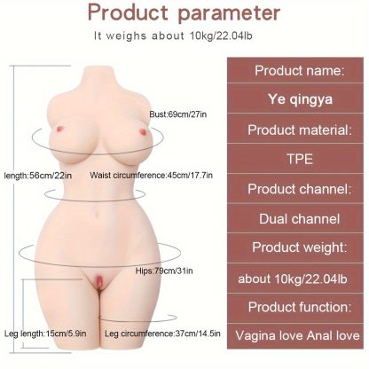 29.7 lb Sex Doll Pocket Pussy Breasts & Butt Vaginal Anal Torso Love Dolls Sex Toys for Men Male Masturbator - Image 4