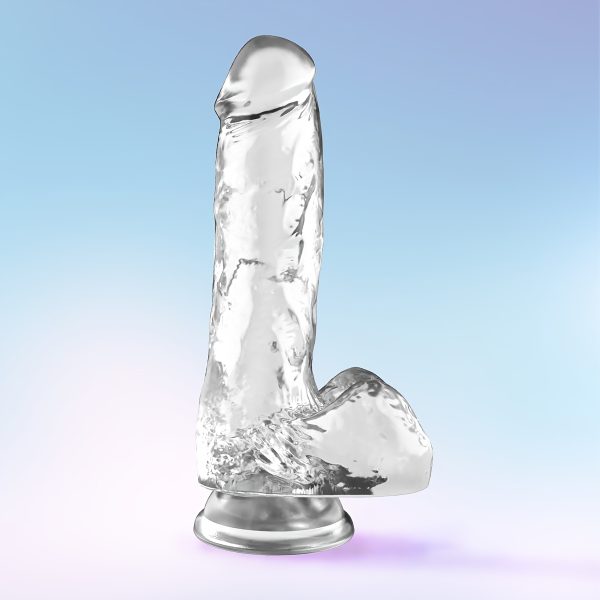 1pc Realistic Crystal Clear Jelly Dildo with Suction Cup - Large Transparent Anal Plug, Butt Plug for only Women, Gay Lesbian Adult Pleasure Toy, No Battery Needed - Image 3