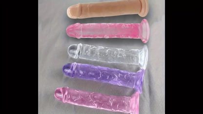 1pc Realistic Crystal Clear Jelly Dildo with Suction Cup - Large Transparent Anal Plug, Butt Plug for only Women, Gay Lesbian Adult Pleasure Toy, No Battery Needed - Image 7