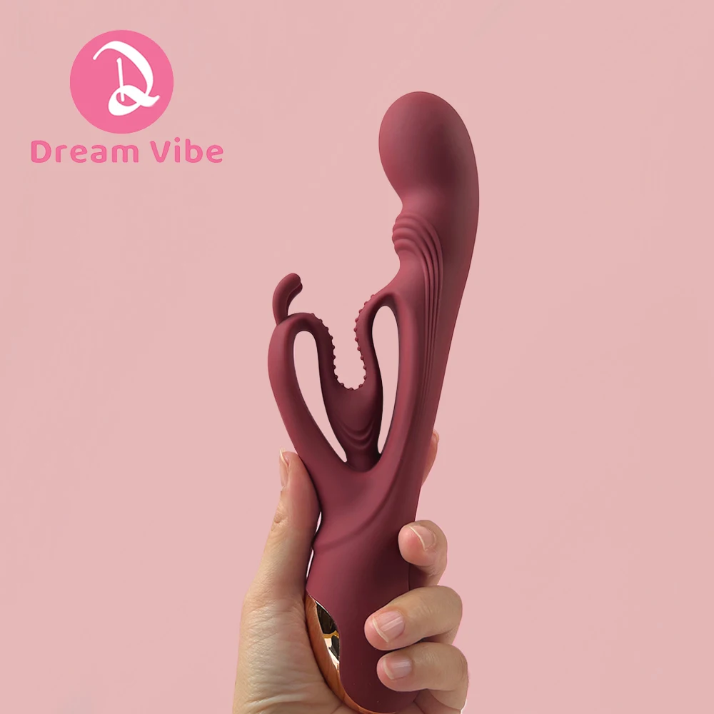 Heart Wave Rabbit Vibrator G-Spot Clitoris Stimulator Women's Sex Toy Pleasure Massager Sexual Penetration Big Dildo Vibrator