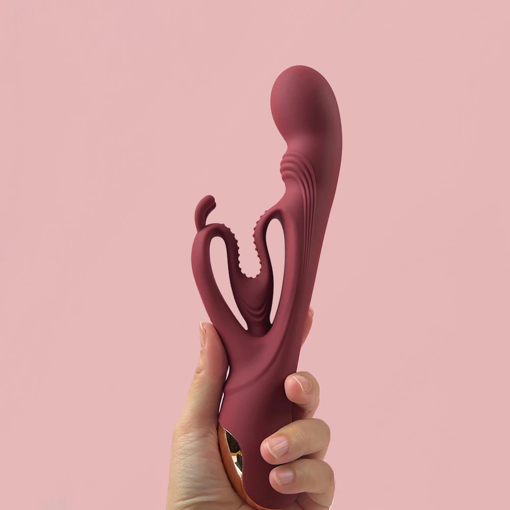 Heart Wave Rabbit Vibrator G-Spot Clitoris Stimulator Women's Sex Toy Pleasure Massager Sexual Penetration Big Dildo Vibrator