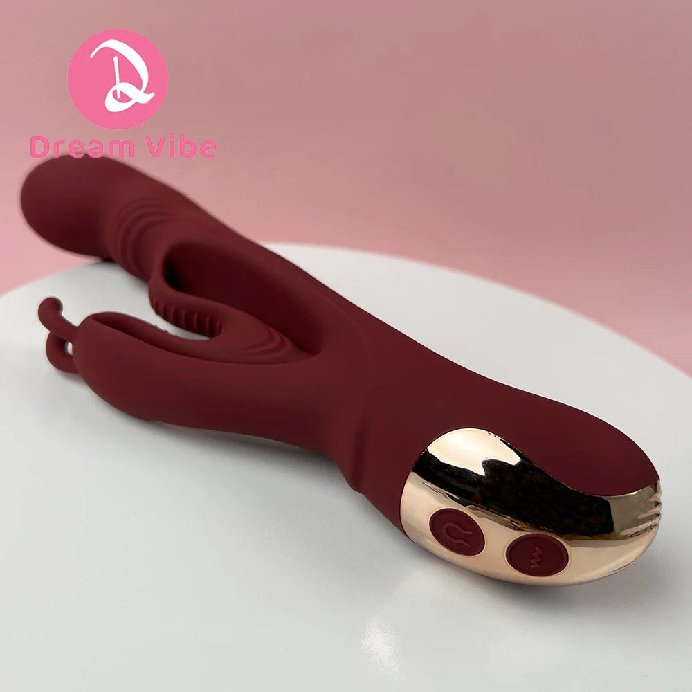 Heart Wave Rabbit Vibrator G-Spot Clitoris Stimulator Women's Sex Toy Pleasure Massager Sexual Penetration Big Dildo Vibrator