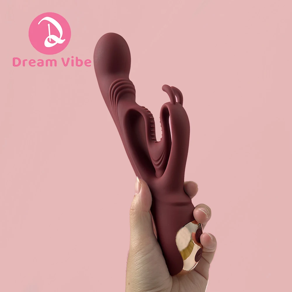 Heart Wave Rabbit Vibrator G-Spot Clitoris Stimulator Women's Sex Toy Pleasure Massager Sexual Penetration Big Dildo Vibrator