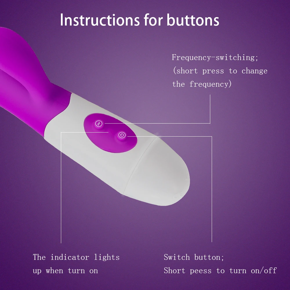 Rabbit Vibrator for Women Beginner G-Point Powerful Vibrating Massager Vaginal Clitoris Nipple Stimulator Female Adult Sex Toys