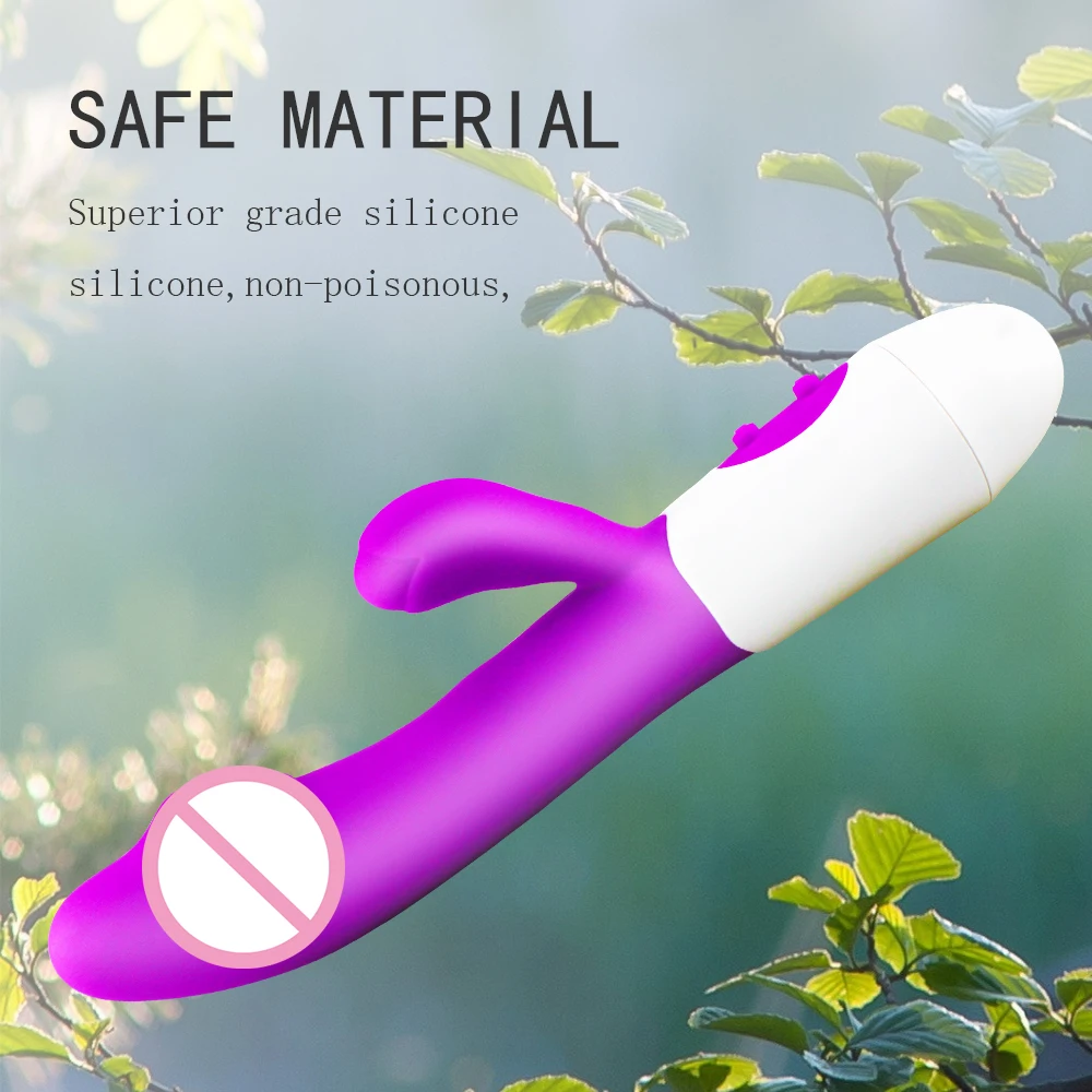 Rabbit Vibrator for Women Beginner G-Point Powerful Vibrating Massager Vaginal Clitoris Nipple Stimulator Female Adult Sex Toys