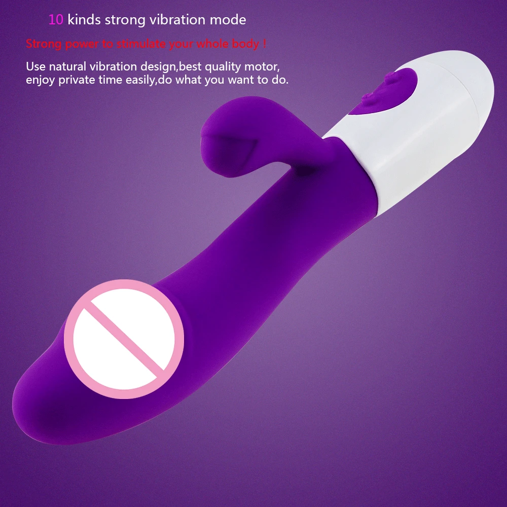 Rabbit Vibrator for Women Beginner G-Point Powerful Vibrating Massager Vaginal Clitoris Nipple Stimulator Female Adult Sex Toys