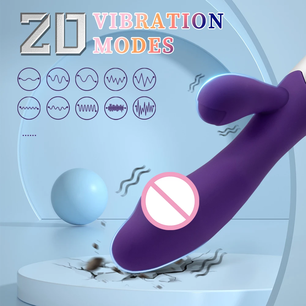 Rabbit Vibrator for Women Beginner G-Point Powerful Vibrating Massager Vaginal Clitoris Nipple Stimulator Female Adult Sex Toys