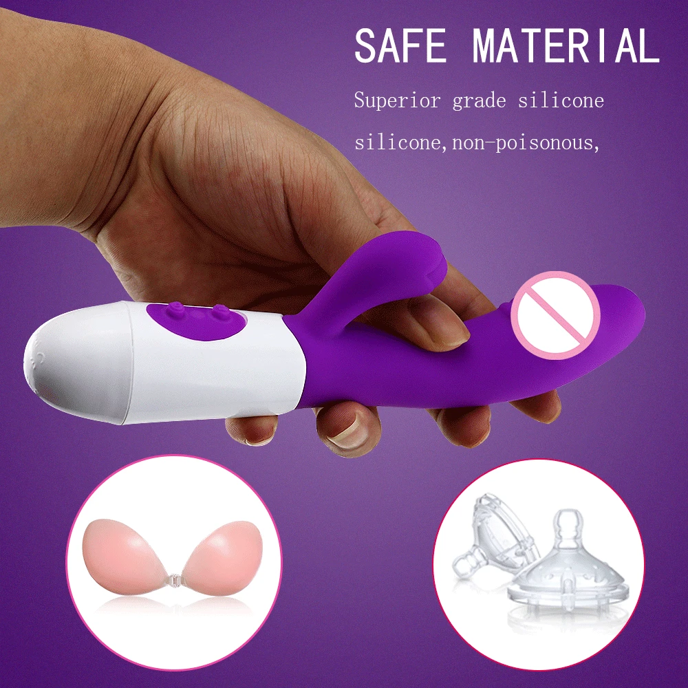 Rabbit Vibrator for Women Beginner G-Point Powerful Vibrating Massager Vaginal Clitoris Nipple Stimulator Female Adult Sex Toys