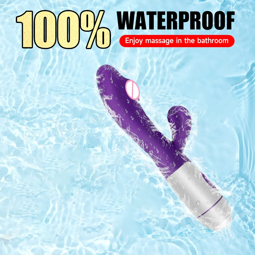 Rabbit Vibrator for Women Beginner G-Point Powerful Vibrating Massager Vaginal Clitoris Nipple Stimulator Female Adult Sex Toys