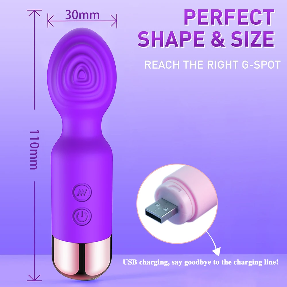 Mini Dildo AV Vibrator Sex Toys For Adults Women Vagina Clitoris Stimulator Magic Wand G Spot Anal Massager Female Masturbator