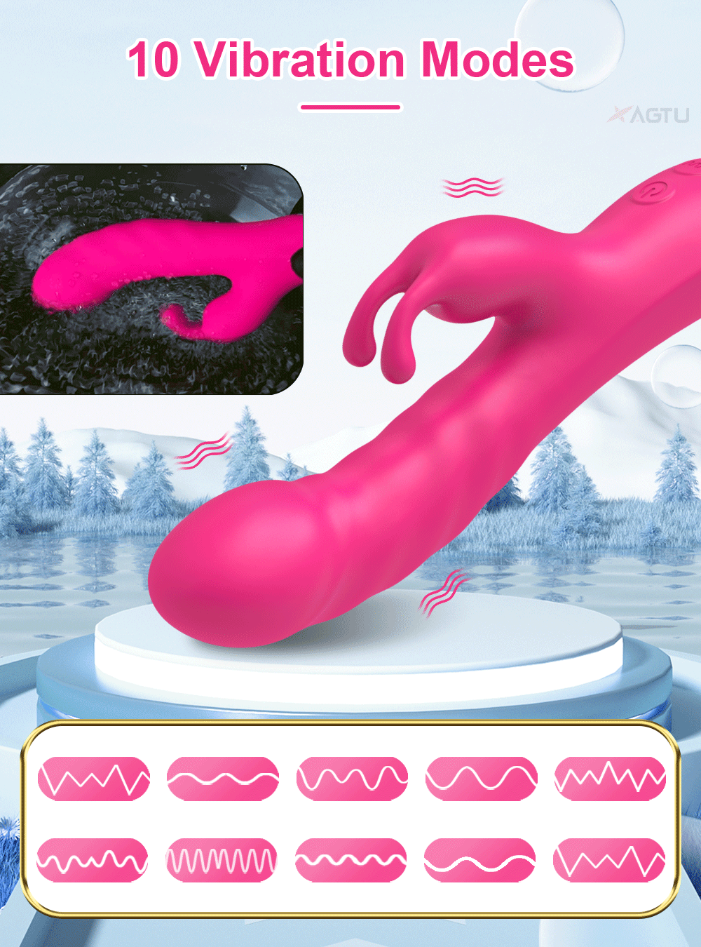 Rabbit Dildos Vibrator for Women Vagina Massager Nipple Clitoris Stimulator Female Masturbation Anal Vibrating Adult Sex Toys